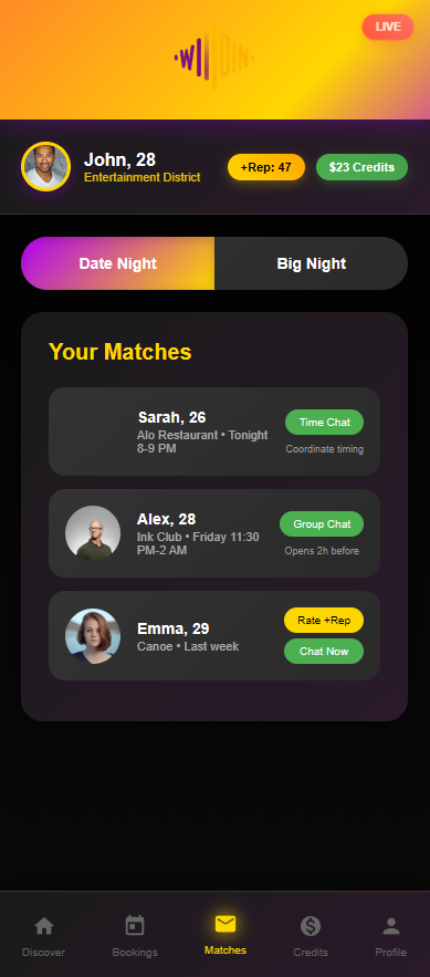 Wildin App Protected Chat and Coordination Interface